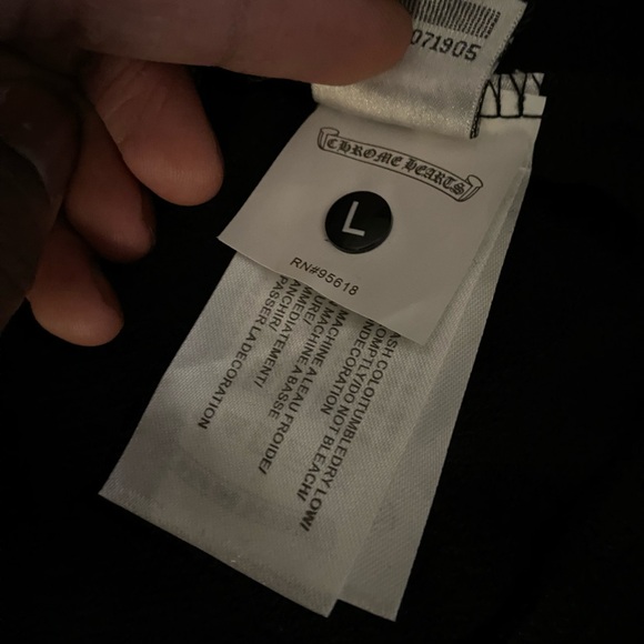 Chrome Hearts Black Hoodie with White Graphics - Picture 5 of 6